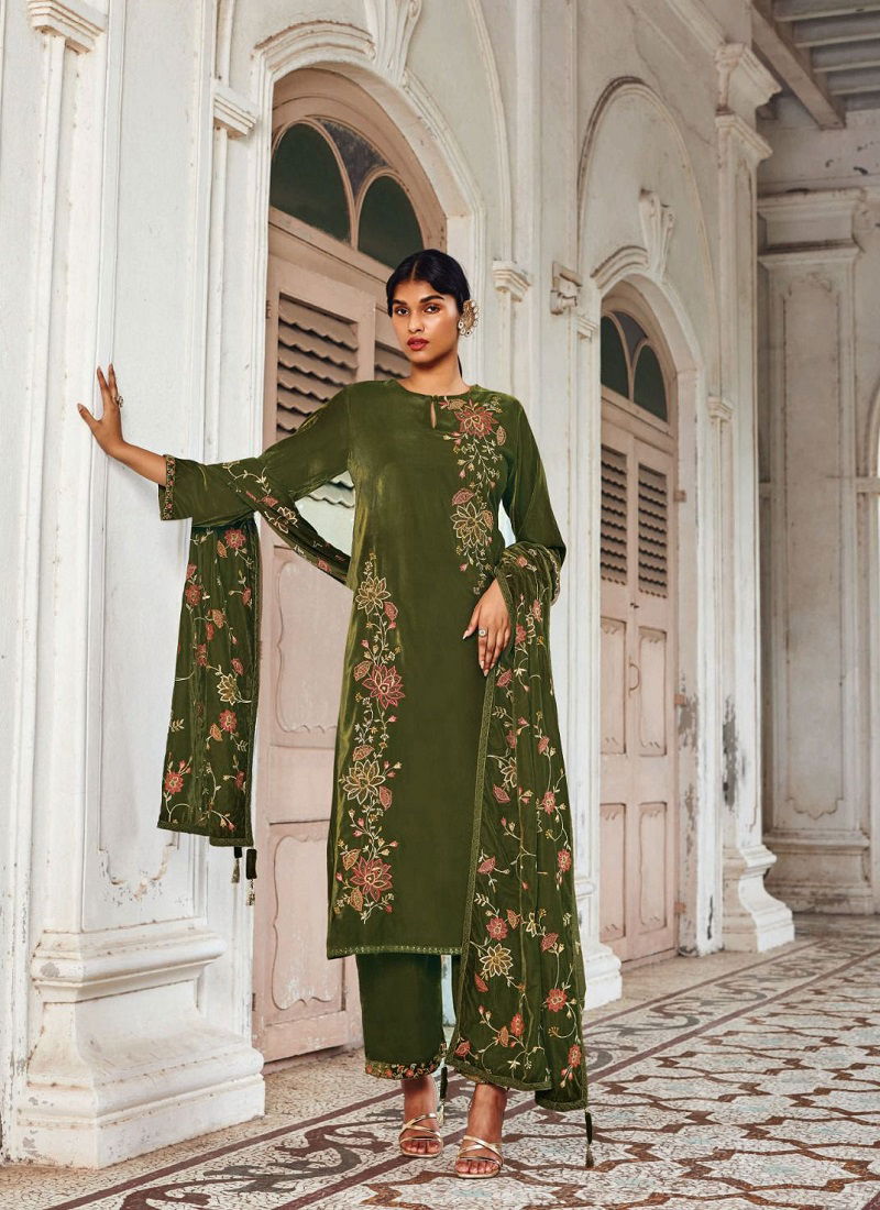 Samaa By Ganga Heavy Velvet Wedding Salwar Suits